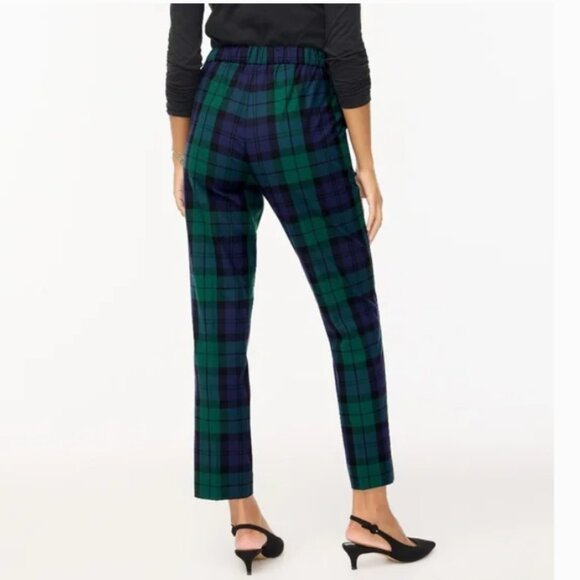 NWT π©βοΈJ Crew - Green, Blue, Black Watch Plaid Holland Pant - Size 6 - Picture 3 of 9